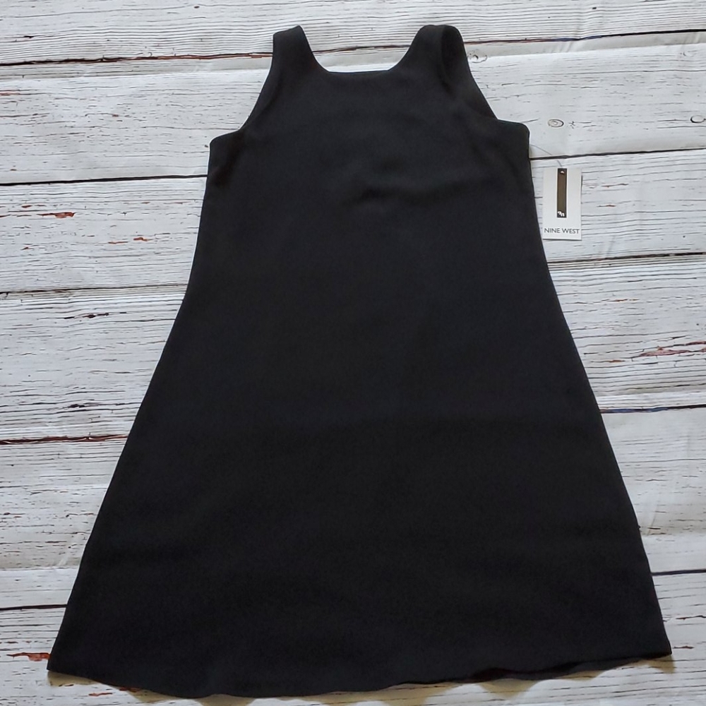 🆕️ NINE WEST CLASSIC BLACK SLIP ON DRESS 👗 - Picture 2 of 7